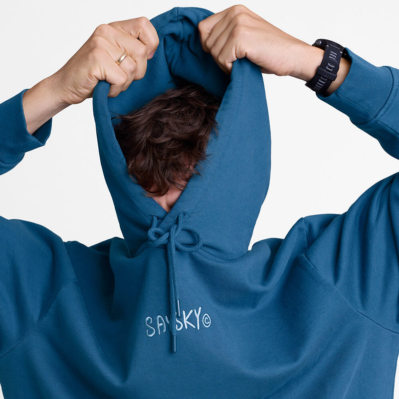 Saysky Statement Oversized Hoodie Bleu 210 OMLHO71C210