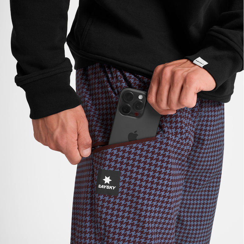 Saysky Motion Pants Bleu Houndstooth 1047 OMLPA51C1047