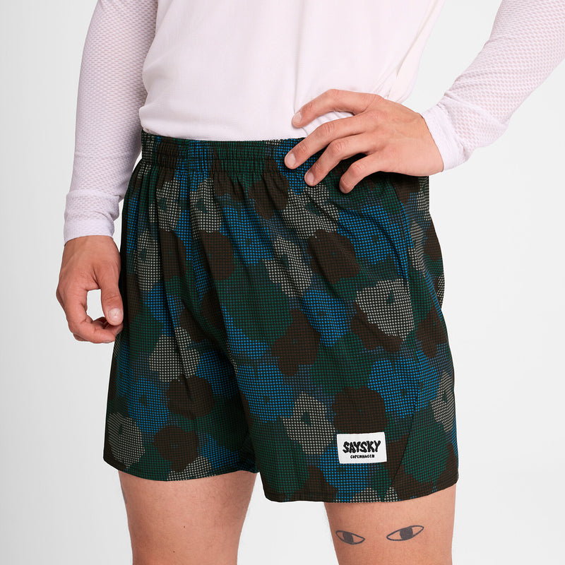 Saysky Flower Pace Shorts 5'' Bleu Flower Camo 1046 OMRSH21C1046