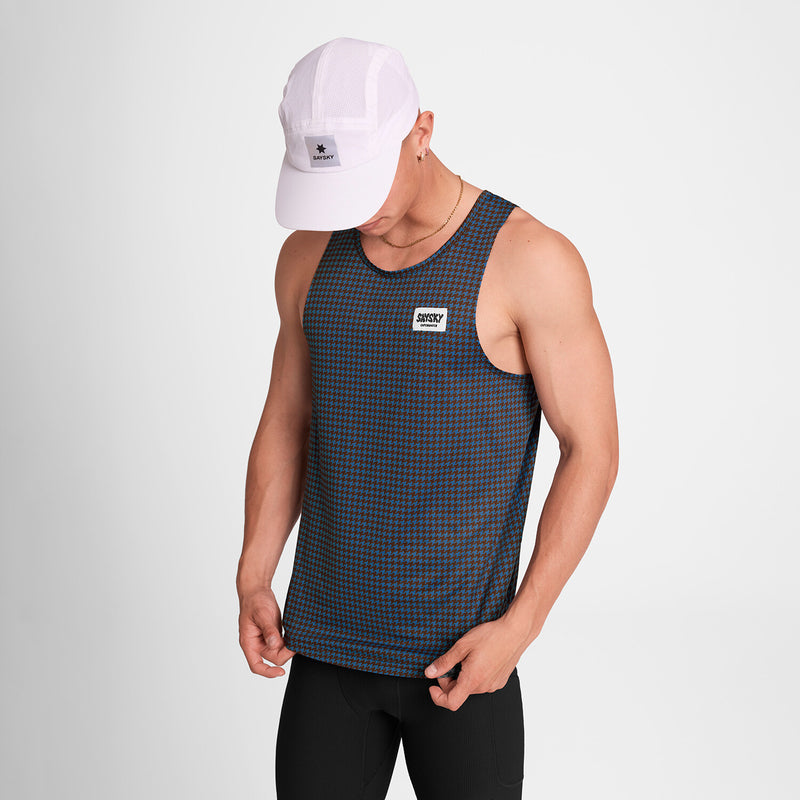 Saysky Houndstooth Combat Singlet Bleu Houndstooth 1047 OMRSI31C1047