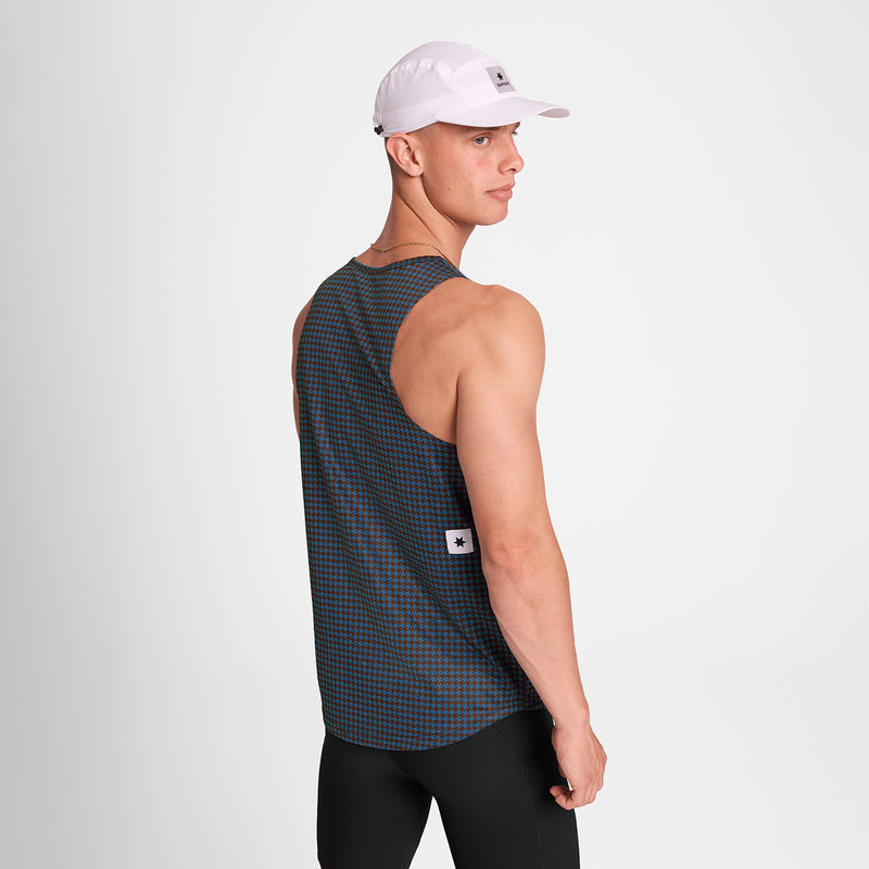 Saysky Houndstooth Combat Singlet Bleu Houndstooth 1047 OMRSI31C1047