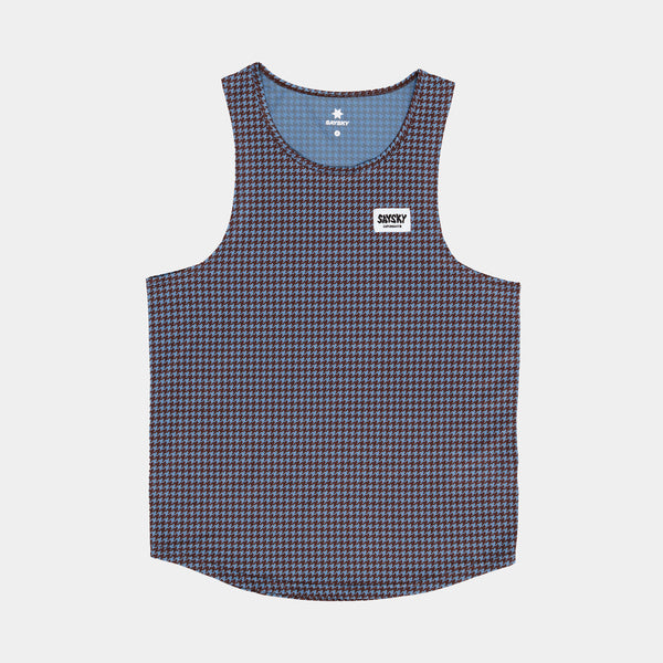 Saysky Houndstooth Combat Singlet Bleu Houndstooth 1047 OMRSI31C1047