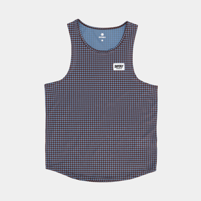 Saysky Houndstooth Combat Singlet Bleu Houndstooth 1047 OMRSI31C1047