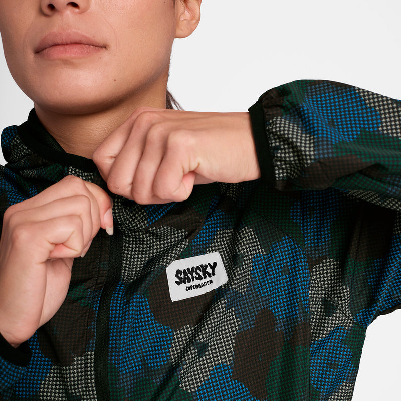 Saysky Flower Pace Jacket Bleu Flower Camo 1046 OWRJA21C1046