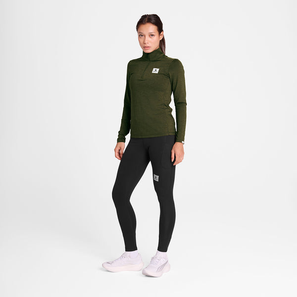 Saysky Pace Half Zip Long Sleeve Vert 3001 XWRLS21C3001