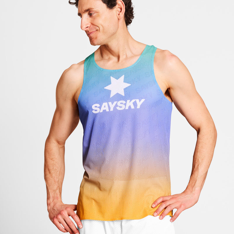 Saysky Drip Dye Flow Air Singlet Violet/Vert/Jaune Drip Dye 1033 NMRSI62C1033