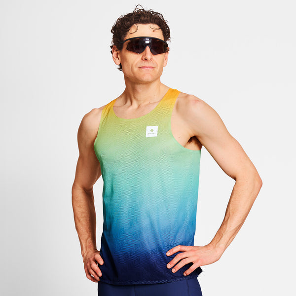 Saysky Drip Dye Flow Air Singlet Bleu/Jaune/Vert Drip Dye 1032 NMRSI63C1032
