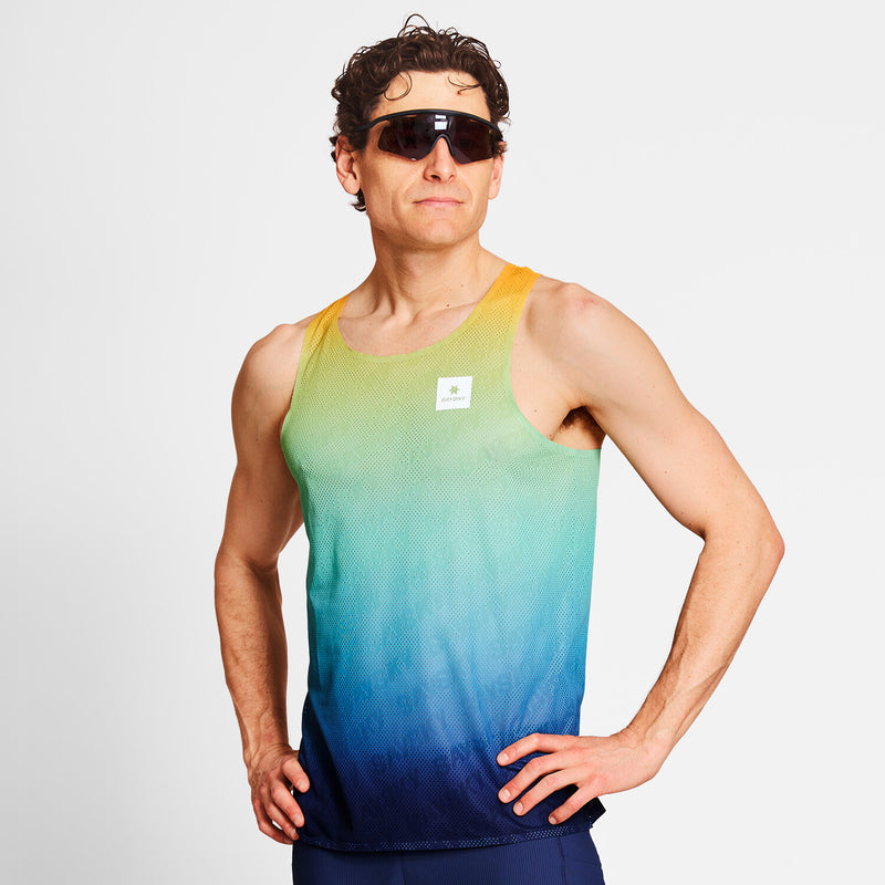 Saysky Drip Dye Flow Air Singlet Bleu/Jaune/Vert Drip Dye 1032 NMRSI63C1032