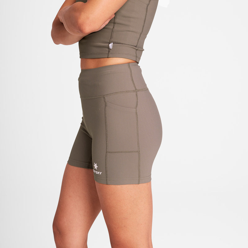 Saysky Combat+ Rib Short Tights 4'' Taupe 714 OWRST22C714