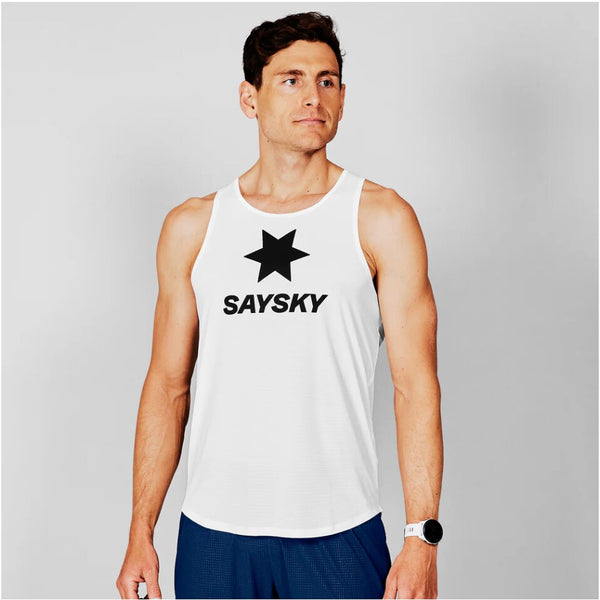 Saysky Logo Flow Singlet Blanc 101 XMRSI61C101
