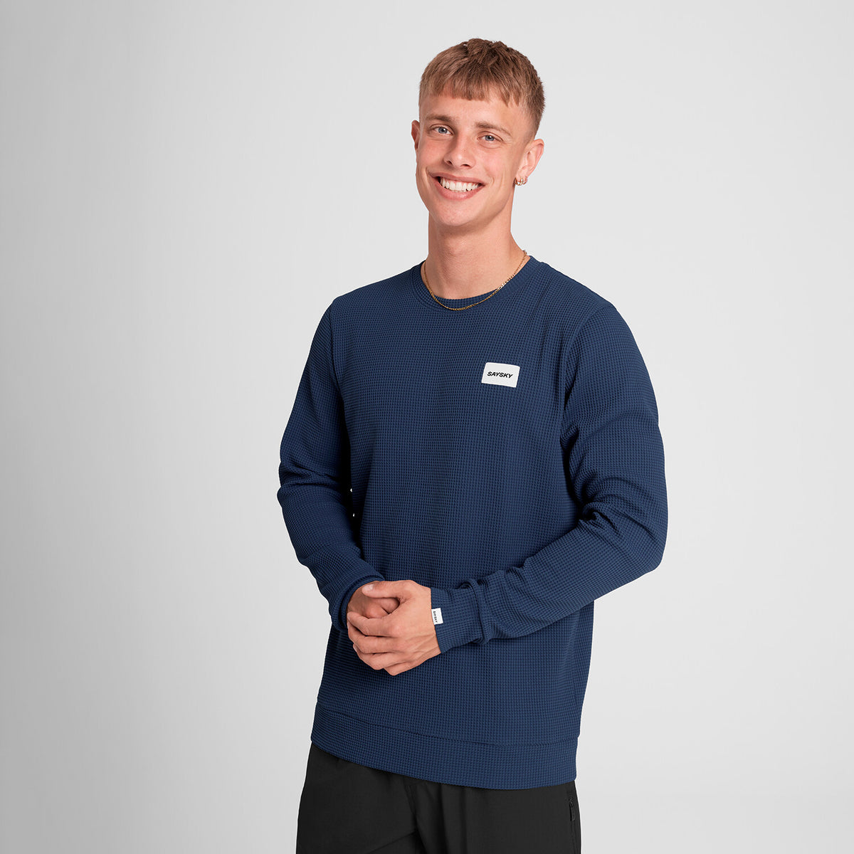 Saysky Motion Waffle Long Sleeve Bleu 222 SM20002