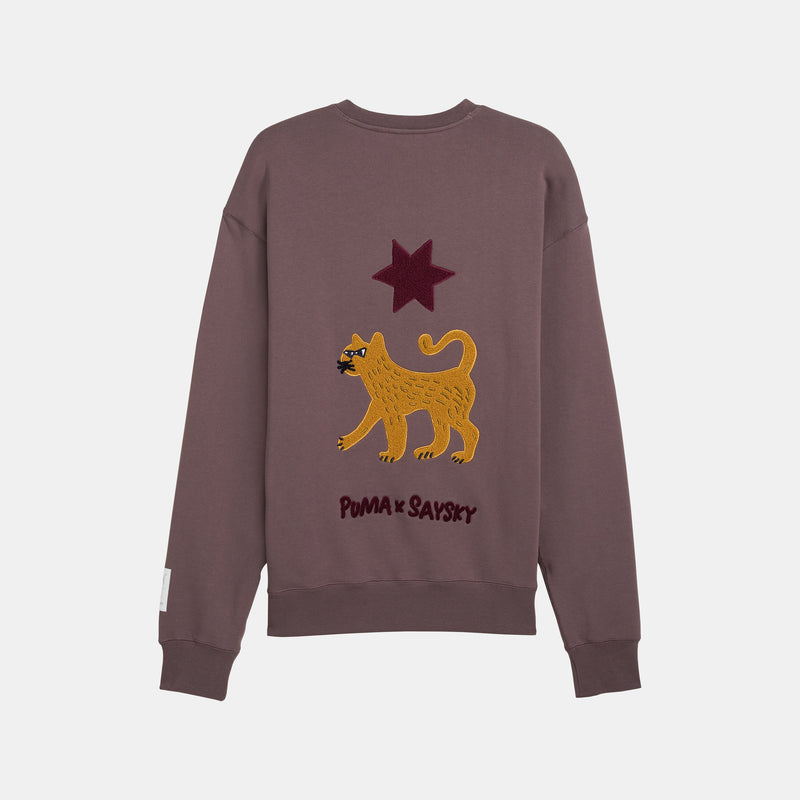 Saysky Puma x Saysky Crew Sweat Violet 701 527557 88