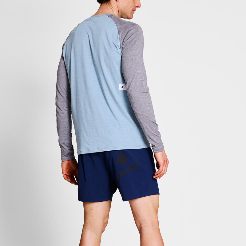 Saysky Logo Pace Long Sleeve Bleu 2010 NMRLS21C2010