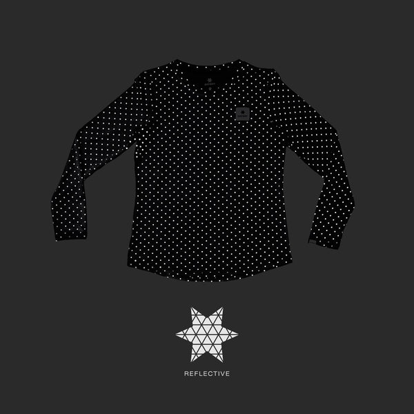 Saysky Reflective Polka Pace Long sleeve Noir Reflective Polka 1018 MWRLS01C1018