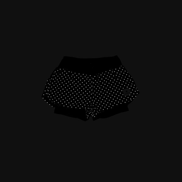 Saysky Reflective Polka 2 In 1 Pace Shorts 3" Noir Reflective Polka 1018 MWRSH01C1018