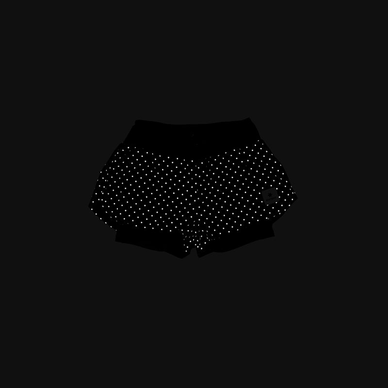 Saysky Reflective Polka 2 In 1 Pace Shorts 3" Noir Reflective Polka 1018 MWRSH01C1018