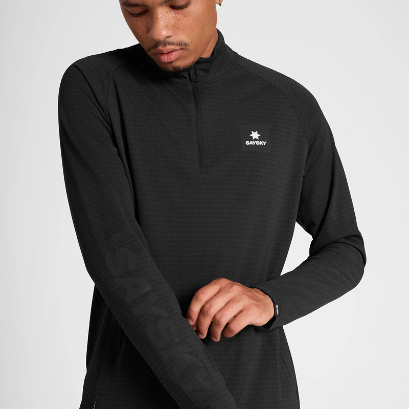 Saysky Blaze Half Zip Light Fleece Noir 9001 KMRFL03C9001