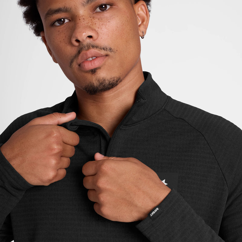 Saysky Blaze Half Zip Light Fleece Noir 9001 KMRFL03C9001
