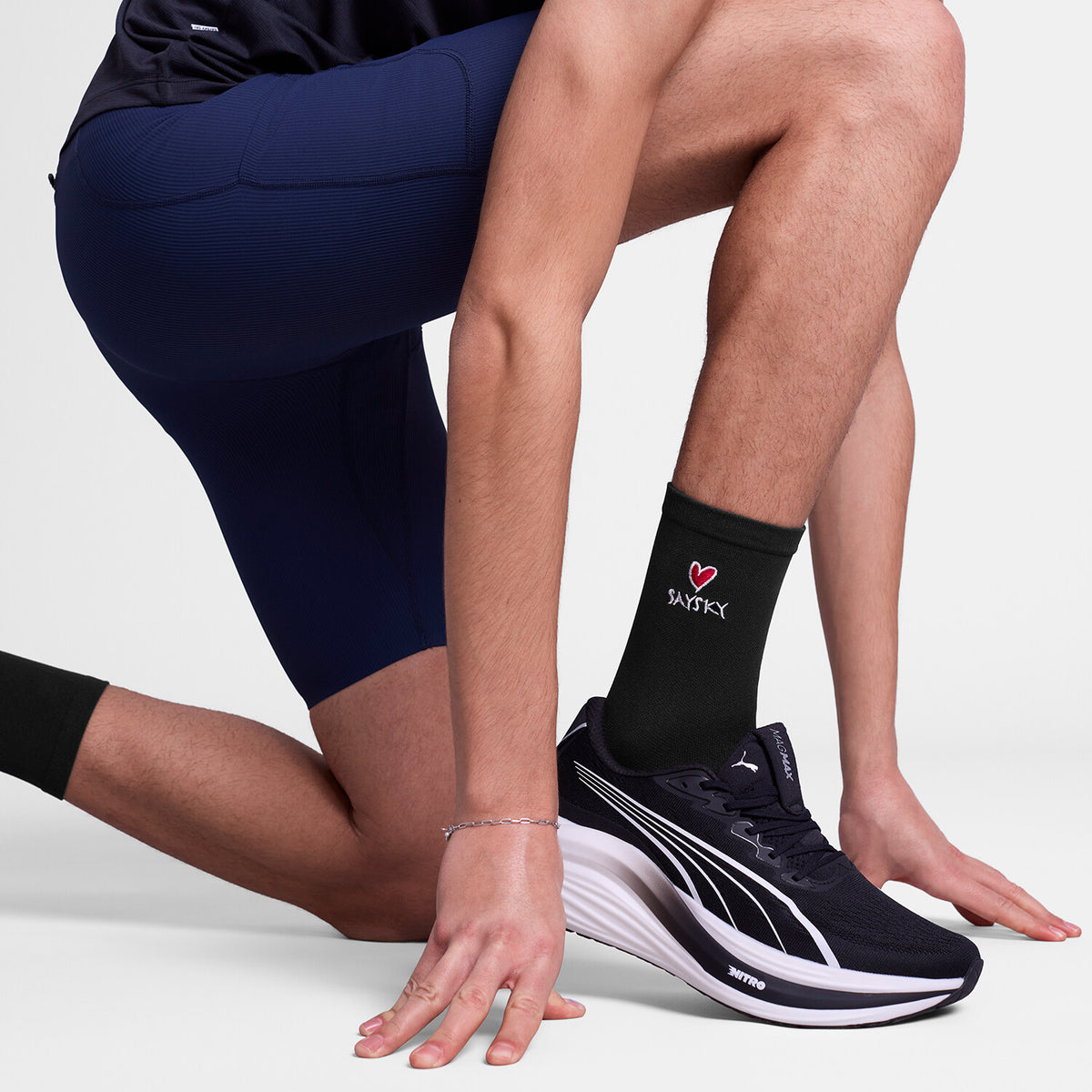 Saysky Combat High Socks Noir 901 SA80019