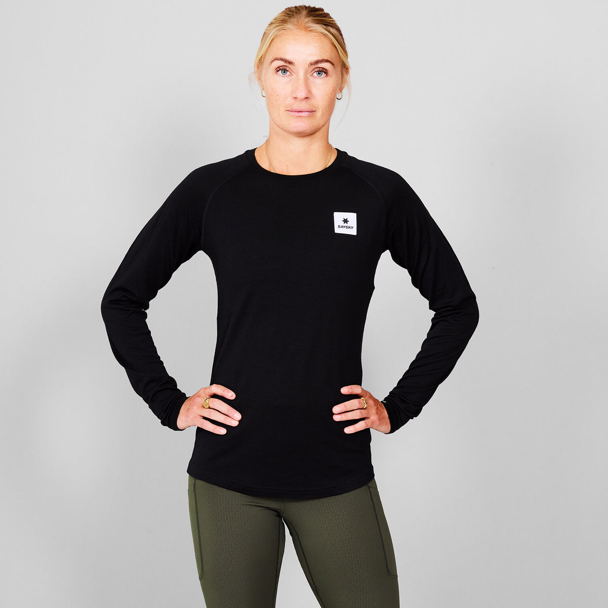 Saysky Merino 165 Base Layer Long Sleeve Noir 901 SW20005