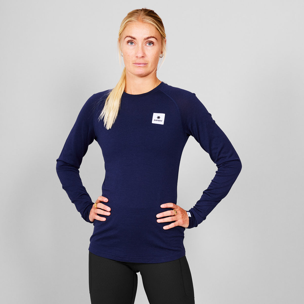 Saysky Merino 165 Base Layer Long Sleeve Bleu 201 SW20005