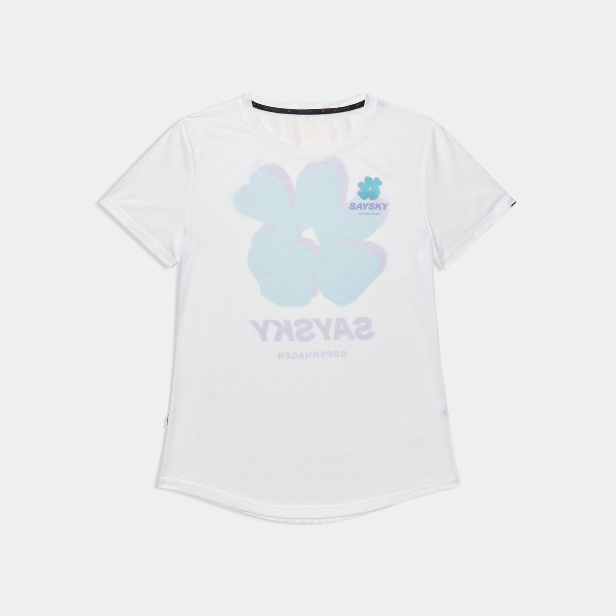 Saysky Flower Combat T-Shirt Blanc 101 SW25009