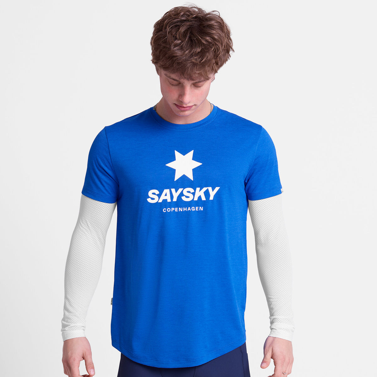 Saysky Logo Combat Pro T-Shirt Bleu 2017 SM25005