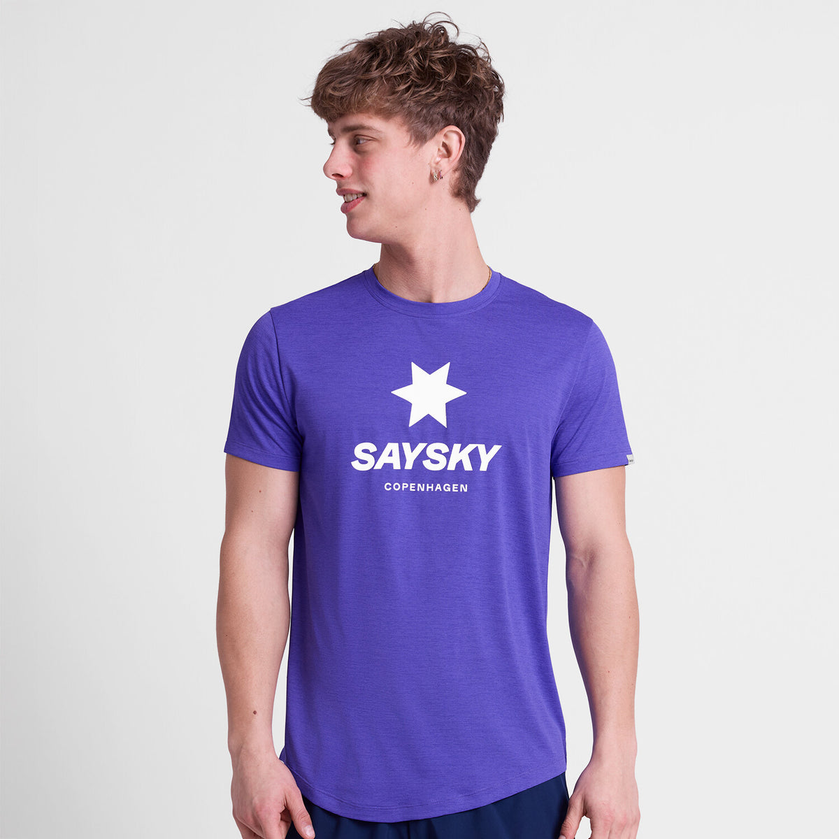 Saysky Logo Combat Pro T-Shirt Violet 7012 SM25005