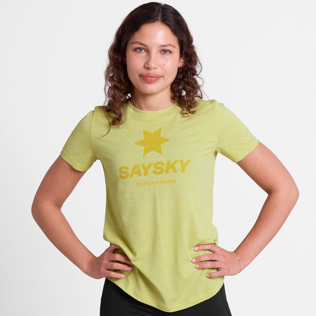 Saysky Logo Combat Pro T-shirt Jaune 4009 SW25005