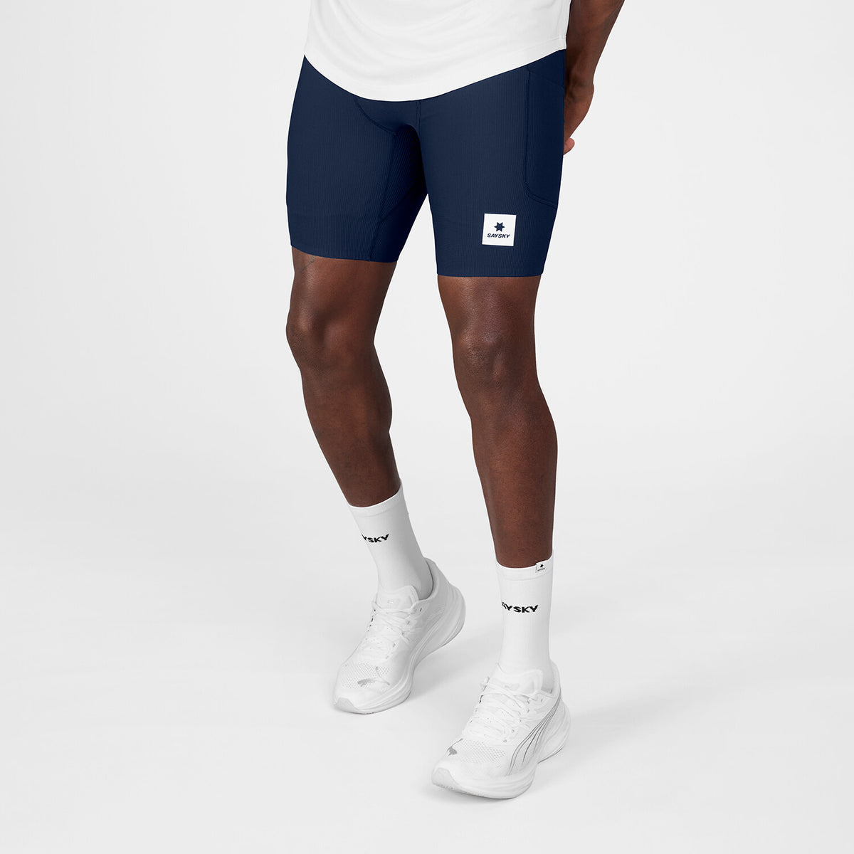 Saysky Combat+ Rib Short Tights 8'' Bleu 201 SM55002