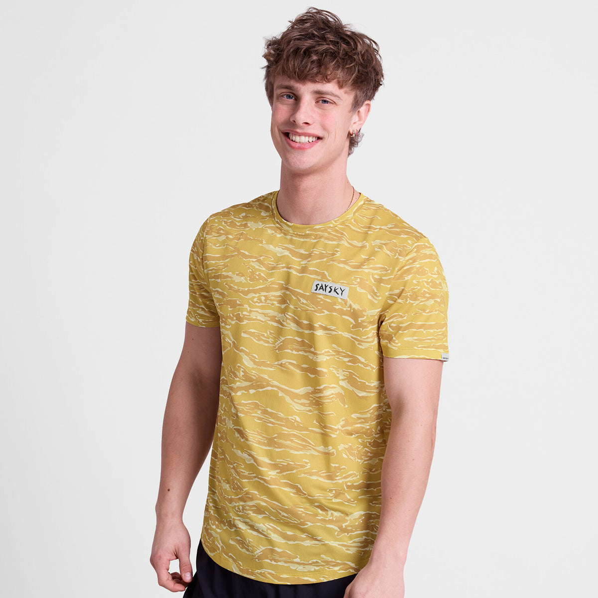Saysky Tiger Combat T-Shirt Jaune Camo 1064 SM25007