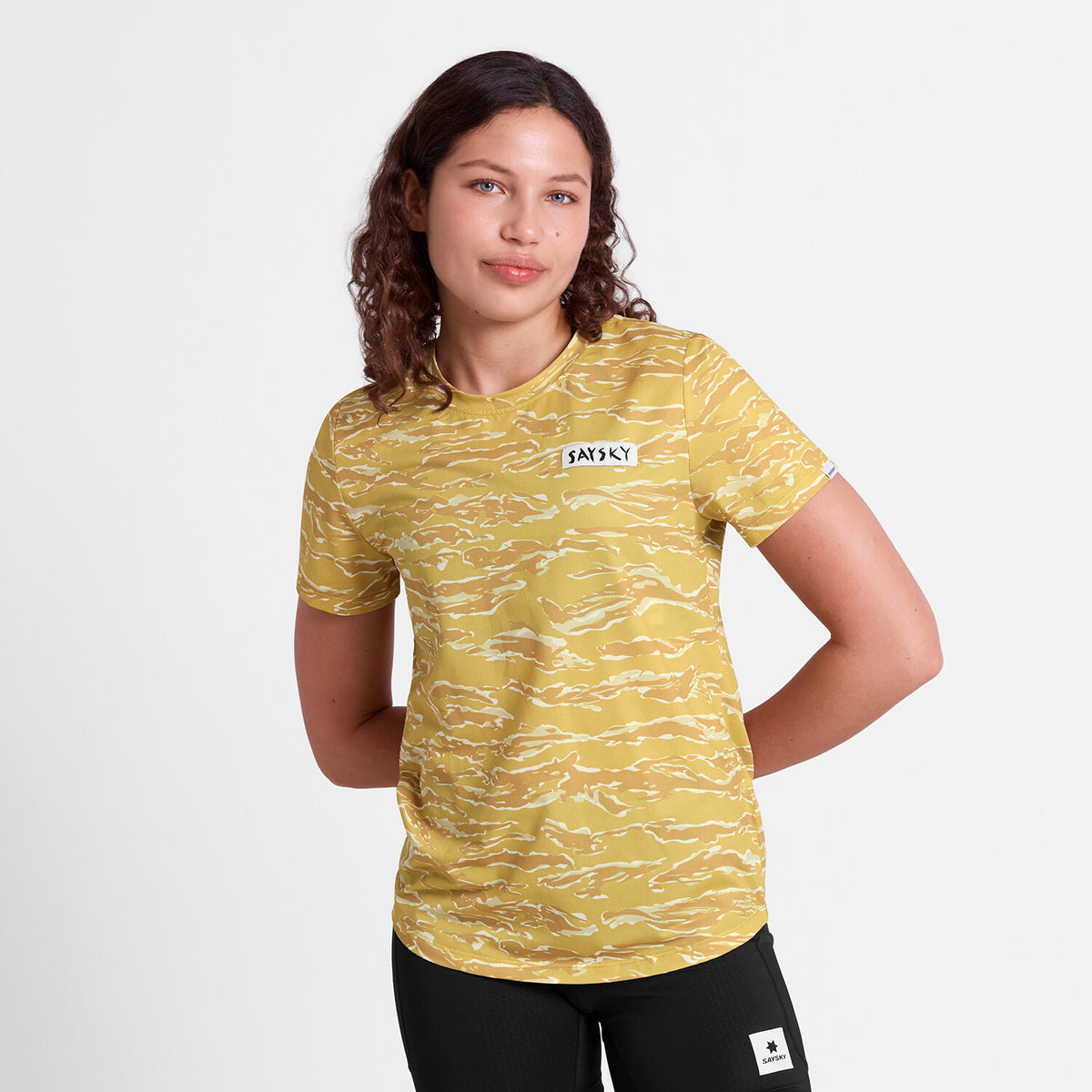 Saysky Tiger Combat T-Shirt Jaune Camo 1064 SW25006