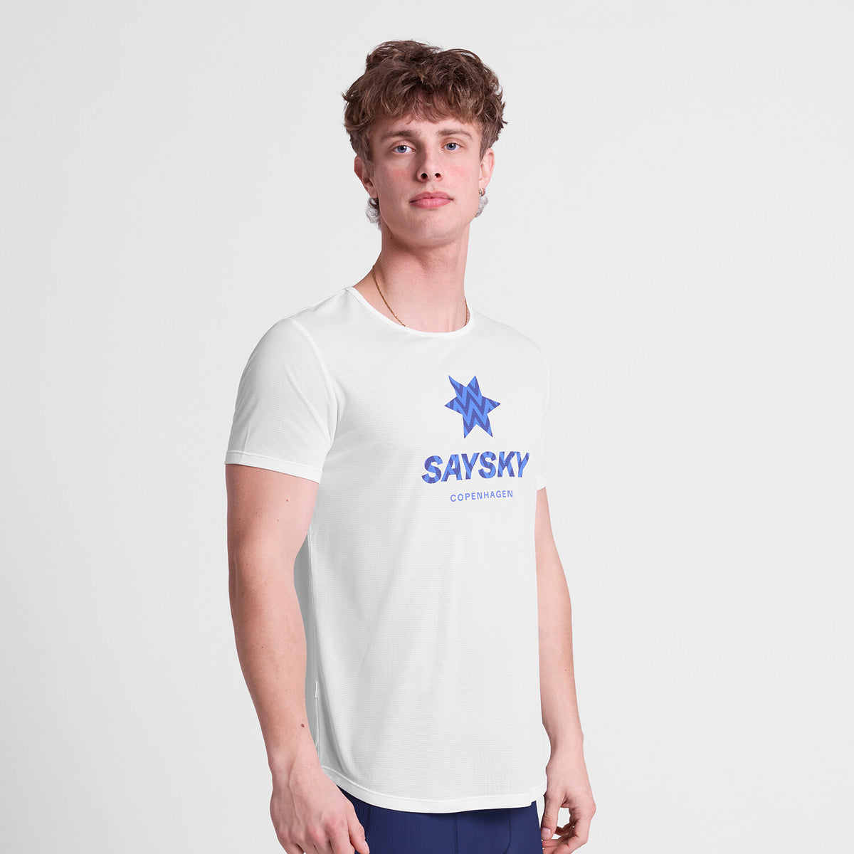 Saysky Zig Zag Flow T-shirt Blanc 101 SM25020