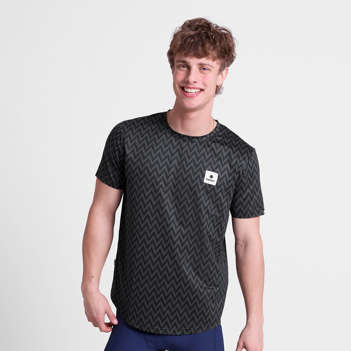 Saysky Zig Zag Combat T-Shirt Noir Zig Zag 1062 SM25026