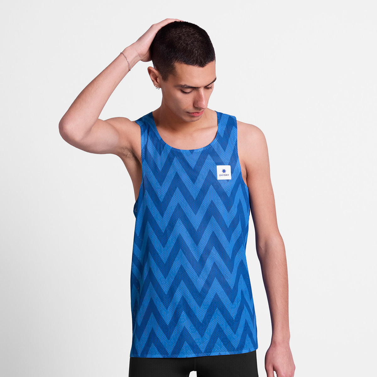 Saysky Zig Zag Flow Air Singlet Bleu Zig Zag 1063 SM30022