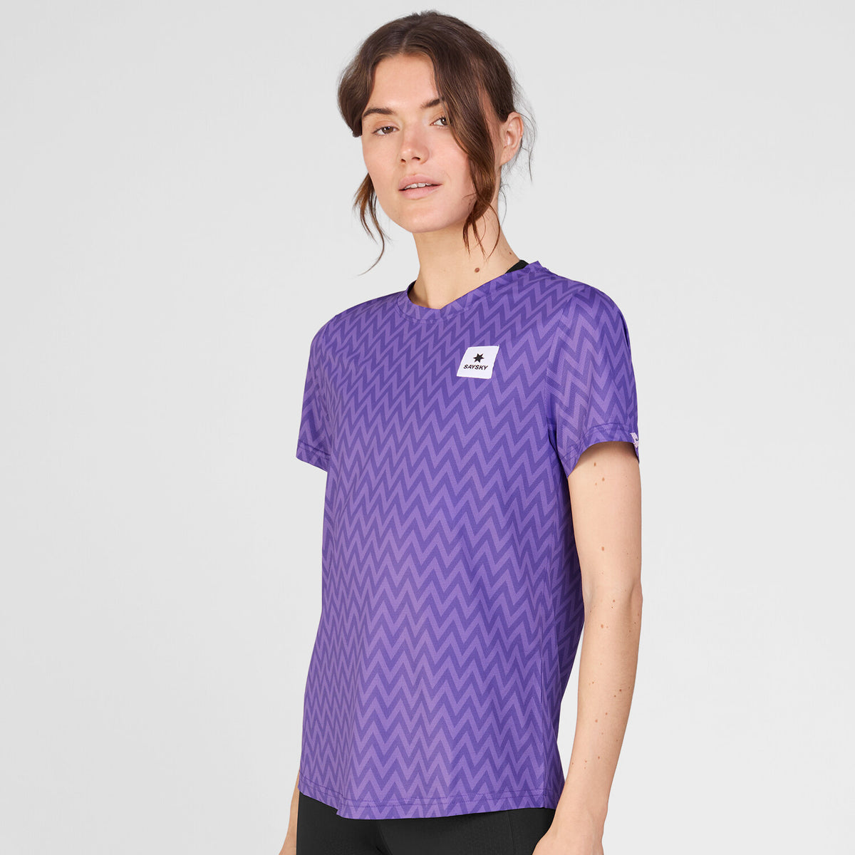 Saysky Zig Zag Combat T-Shirt Violet Zig Zag 1061 SW25012