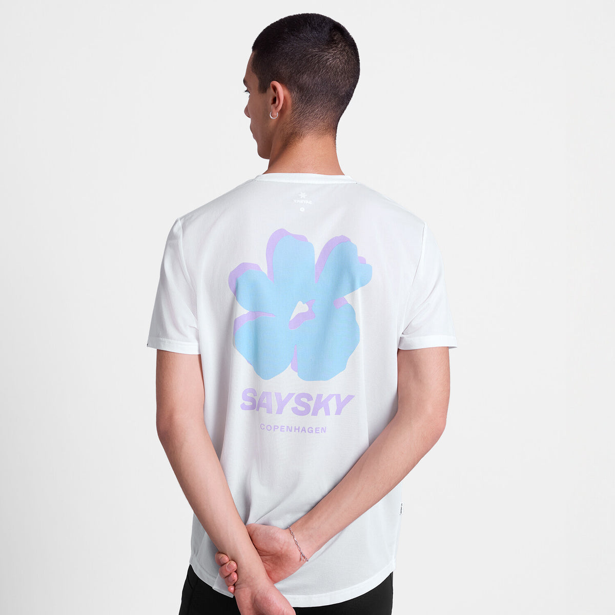 Saysky Flower Combat T-Shirt Blanc 101 SM25014