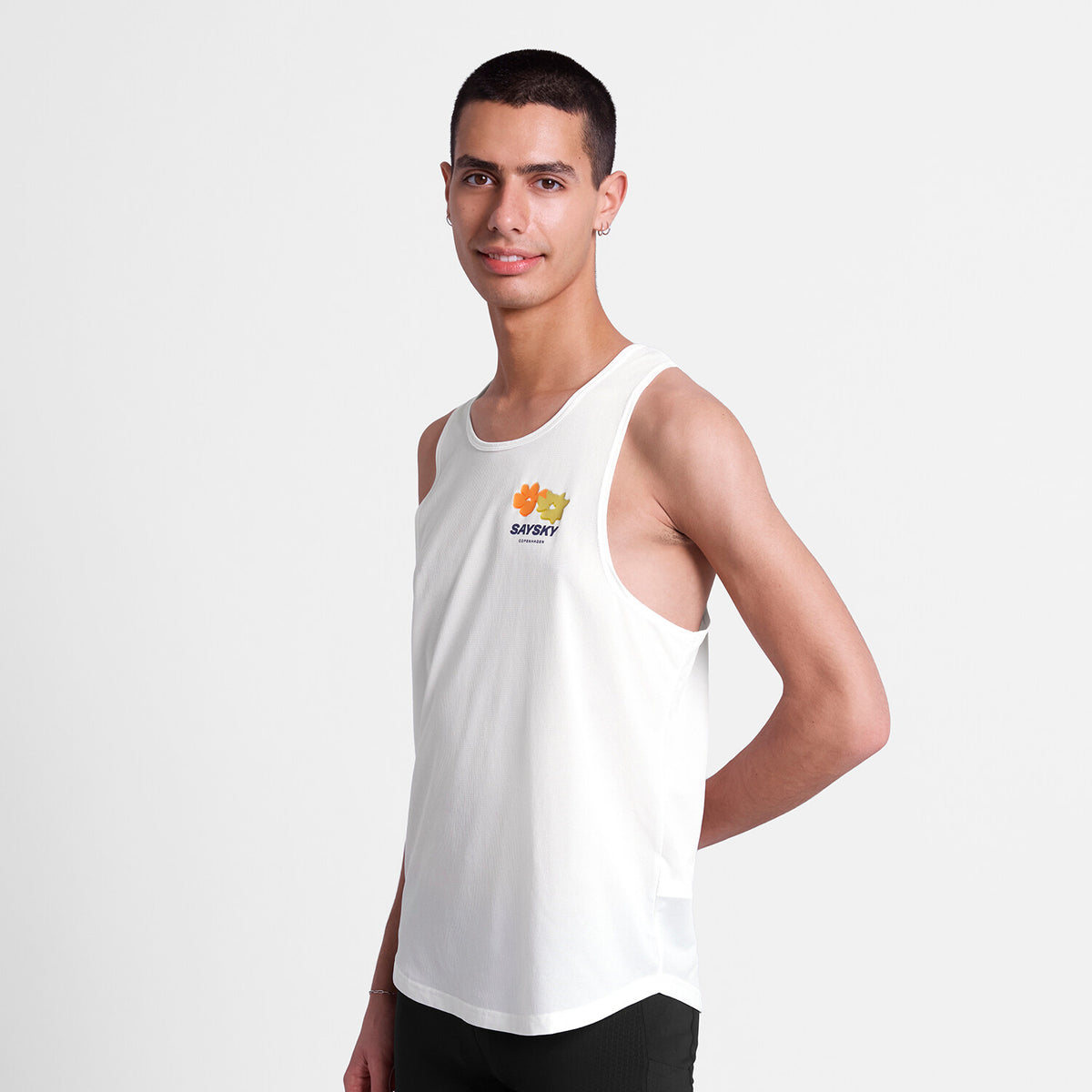 Saysky Flower Combat Singlet Blanc 101 SM30013
