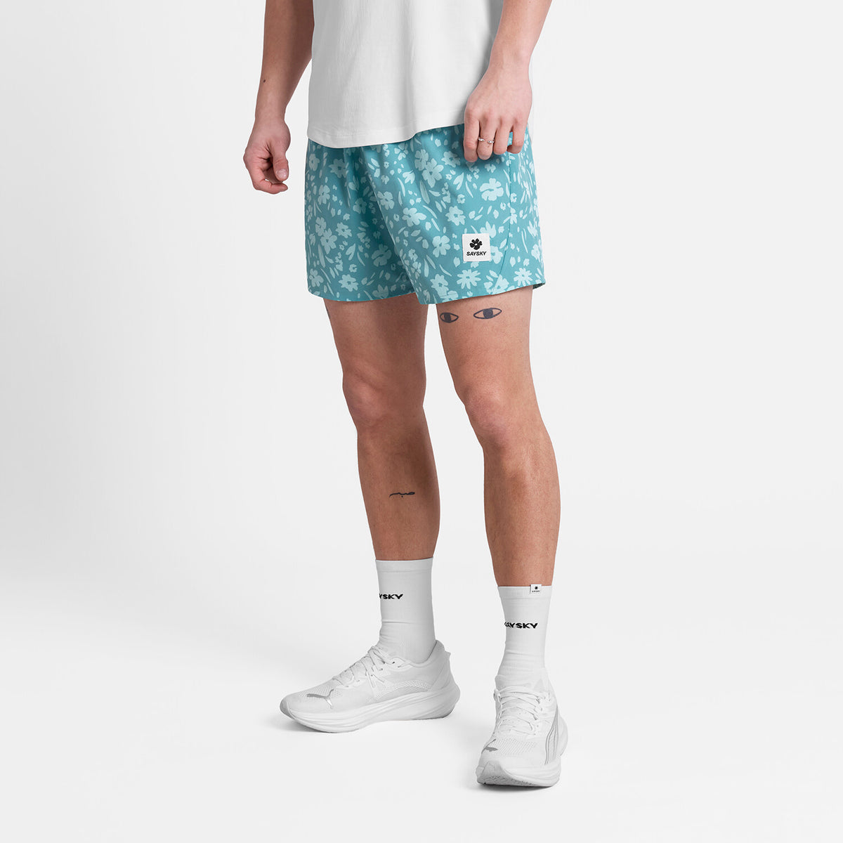 Saysky Flower Pace Shorts 5'' Bleu Clair Flower 1066 SM40011