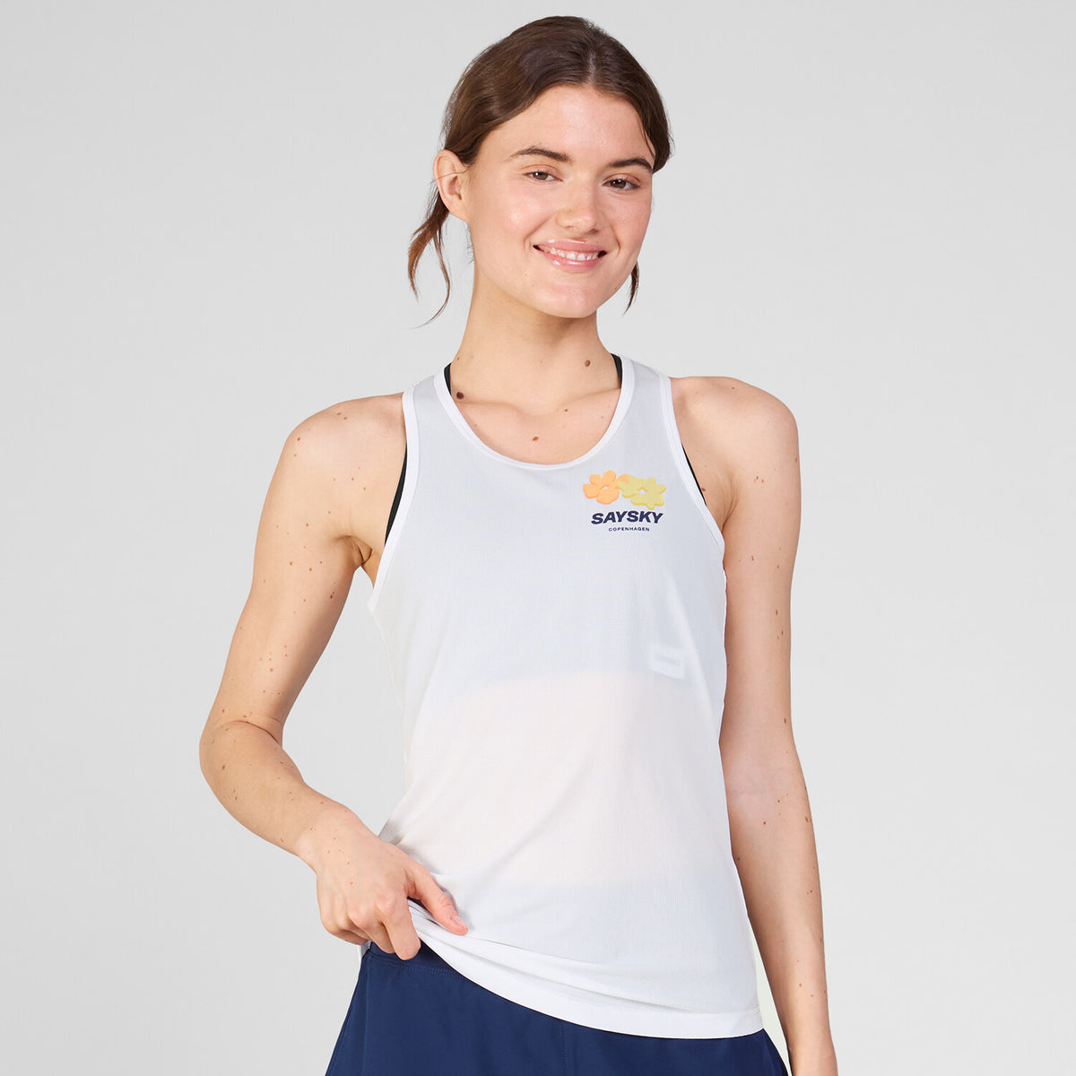 Saysky Flower Combat Singlet Blanc 101 SW30013