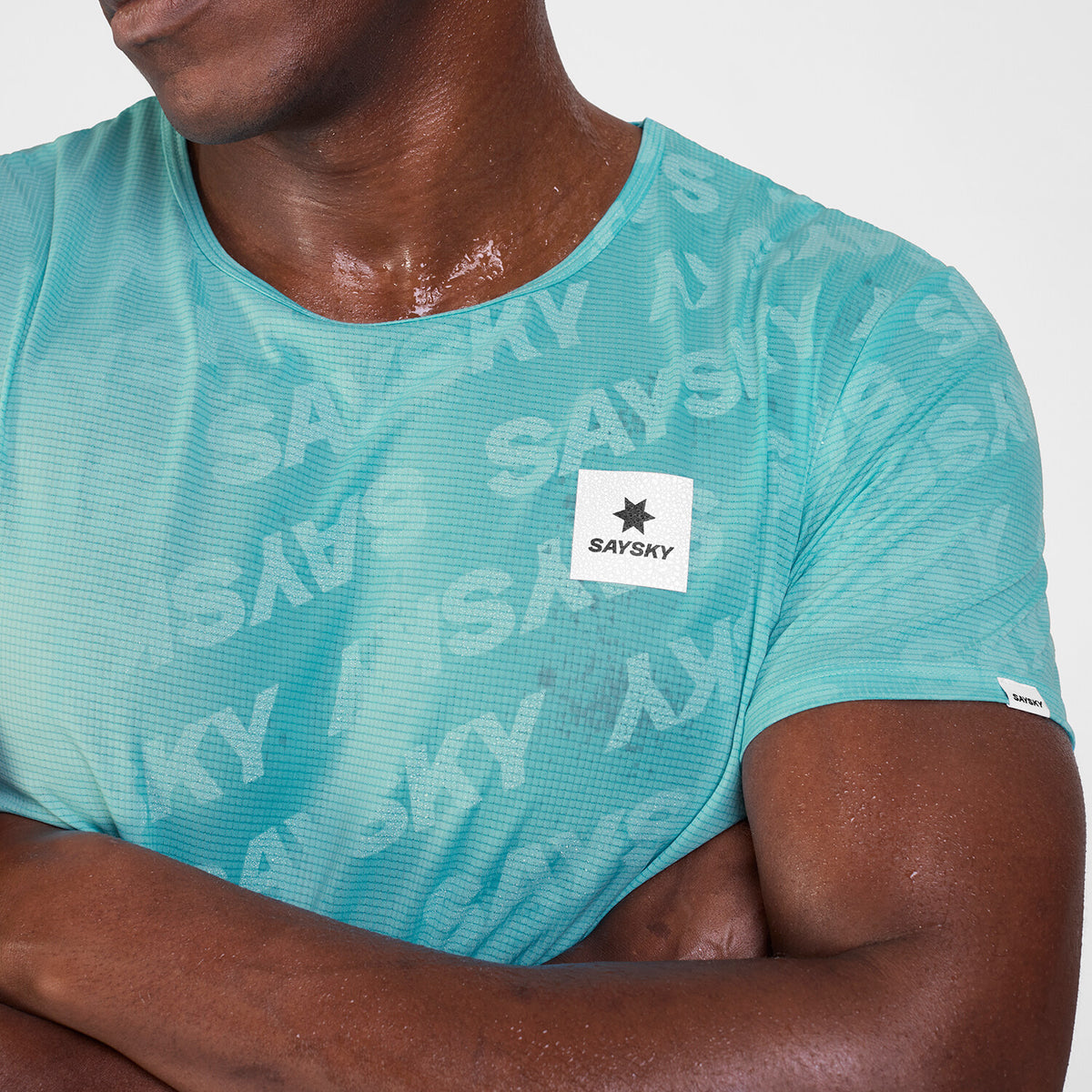 Saysky Reactive Flow T-shirt Bleu Logo 1071 SM25011
