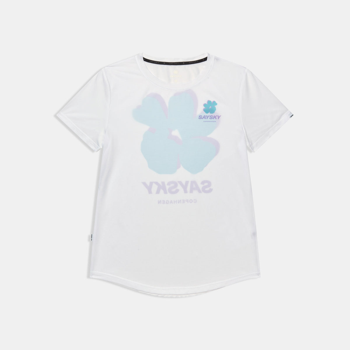 Saysky Flower Combat T-Shirt Blanc 101 SW25009