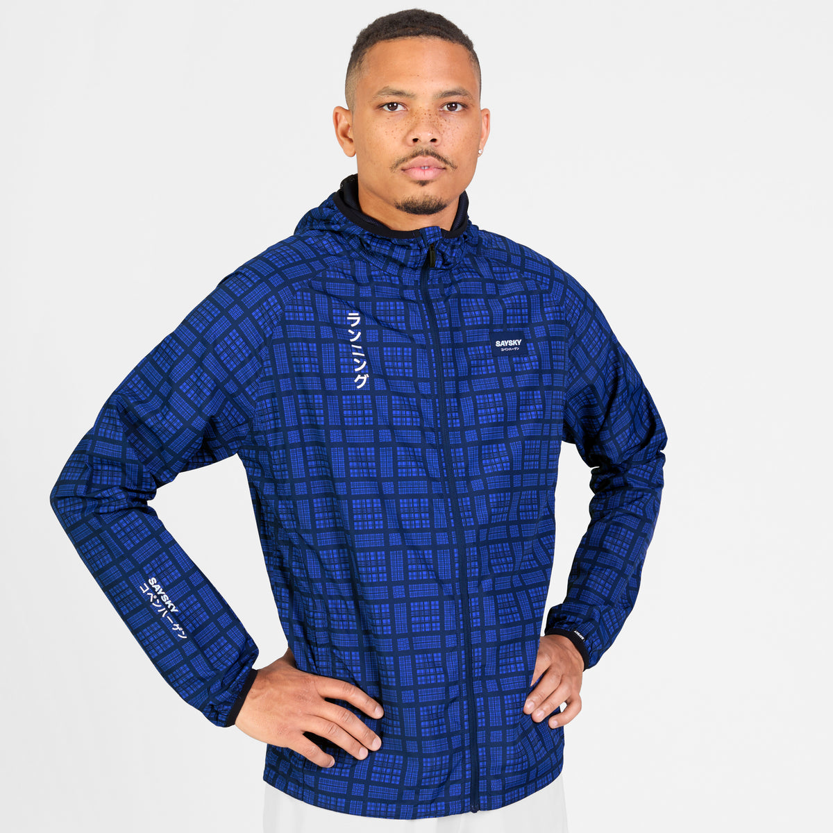 Saysky Pace Jacket Bleu Checker 1077 SM10019