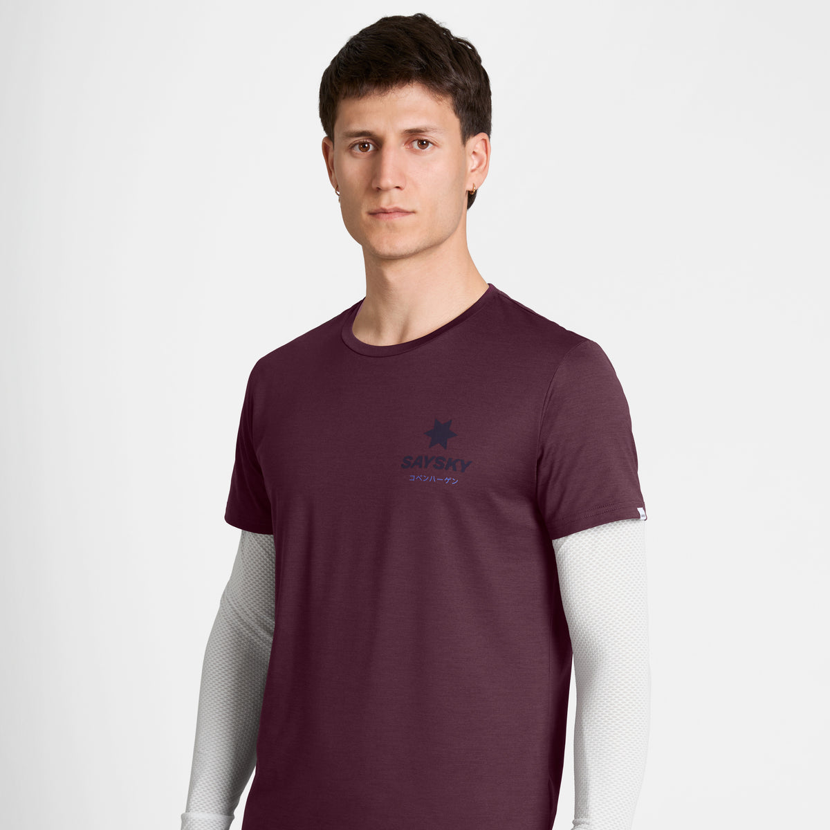 Saysky Statement Pace T-shirt Bourgogne Rouge 5011 SM25034