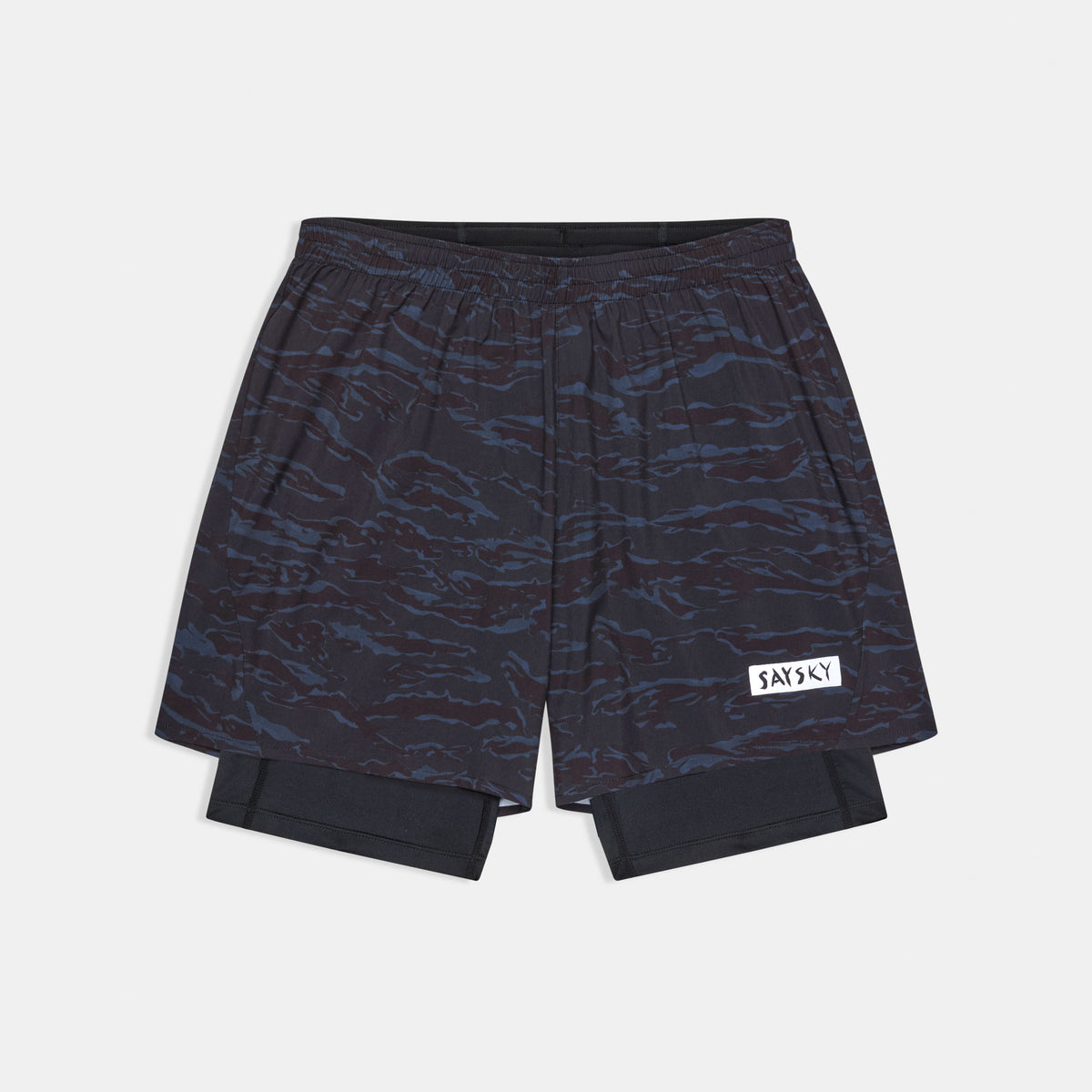 Saysky Tiger Pace 2 in 1 Shorts 5'' Noir Camo 1080 SM40019