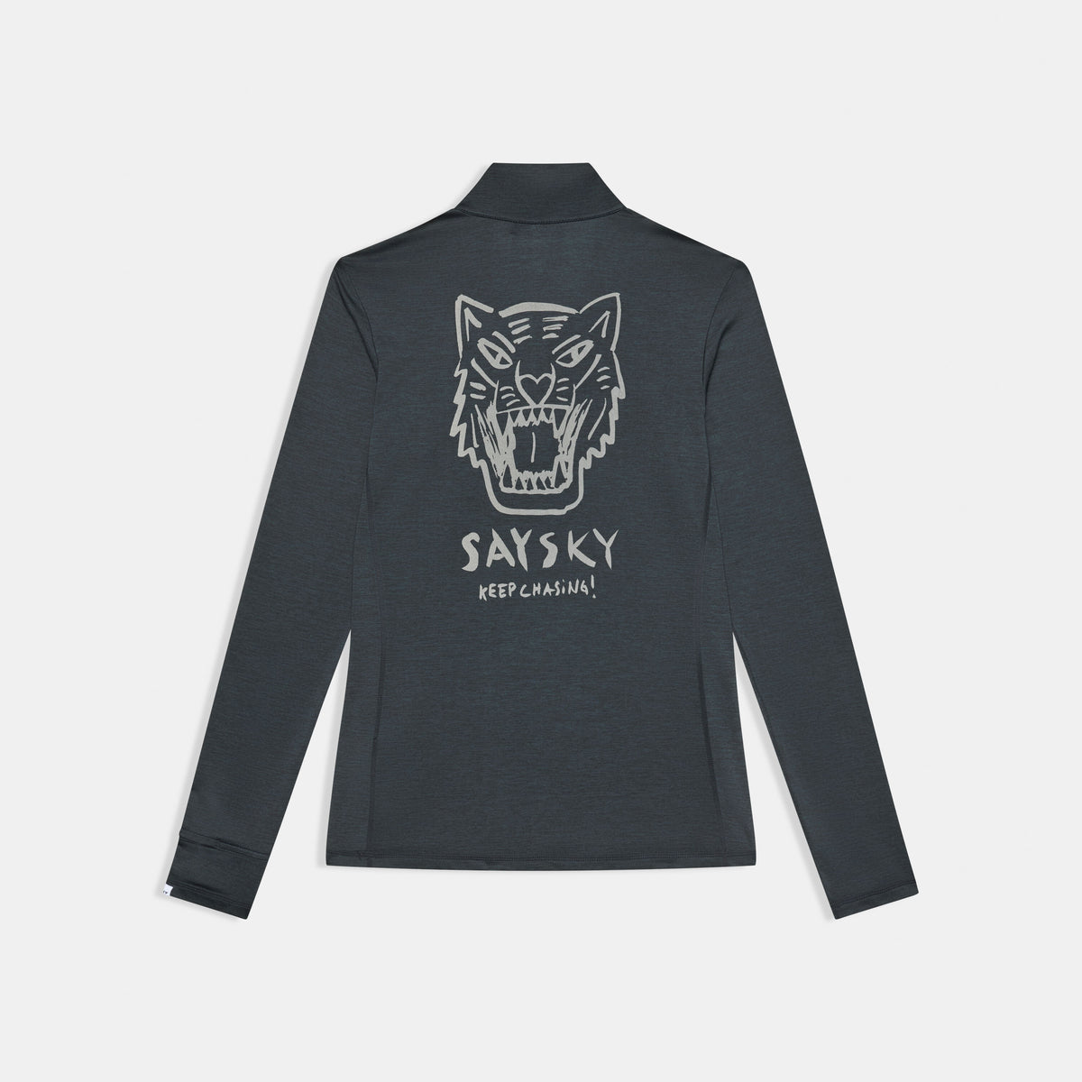 Saysky Tiger Pace Half Zip Long Sleeve Noir 9001 SW20009