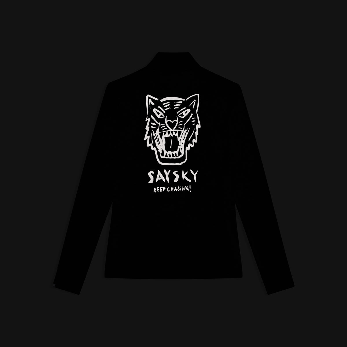Saysky Tiger Pace Half Zip Long Sleeve Noir 9001 SW20009