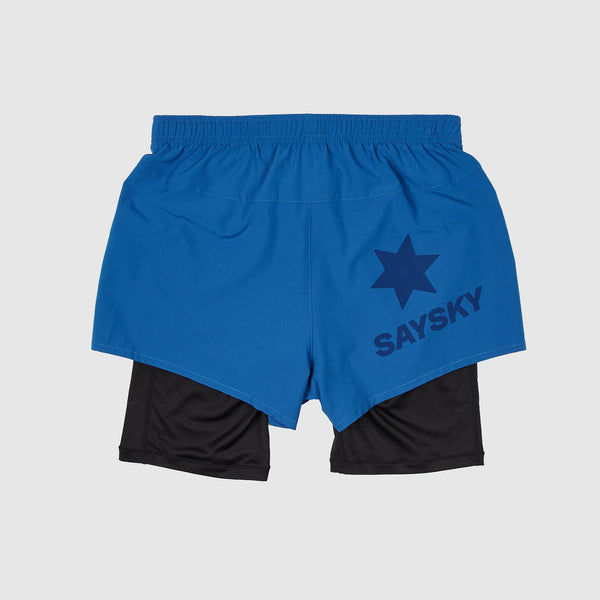 SAYSKY 2 In 1 Pace Shorts 3'' SHORTS NAUTICAL BLUE