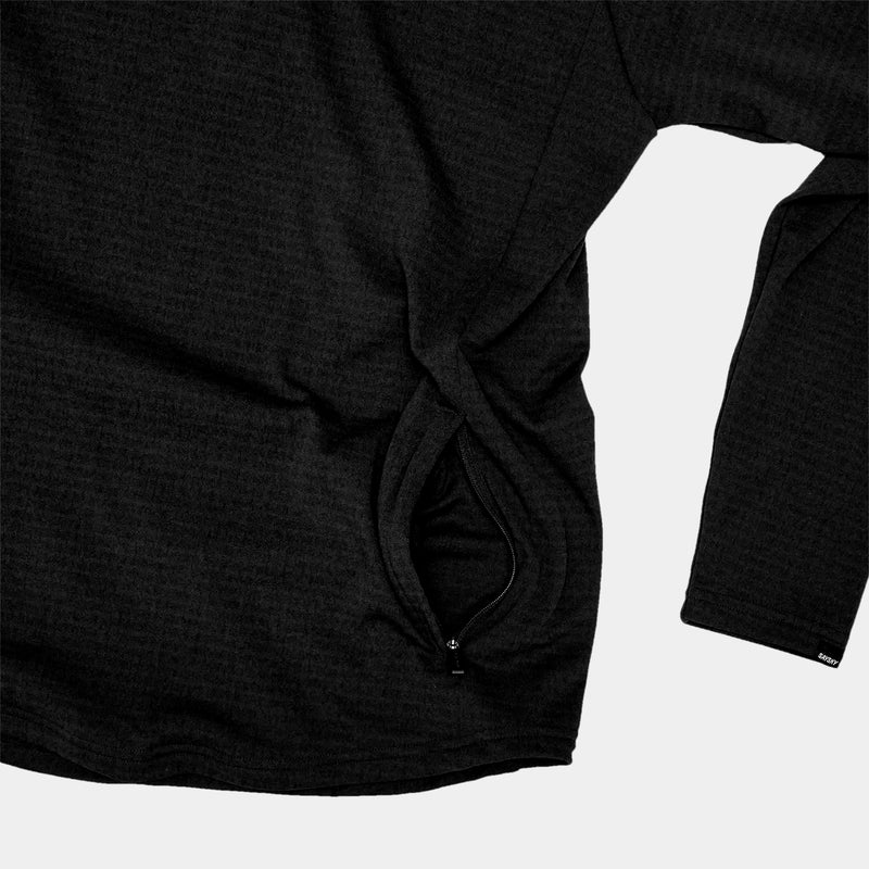 SAYSKY Blaze Half Zip Light Fleece POLAIRES 9001 - BLACK