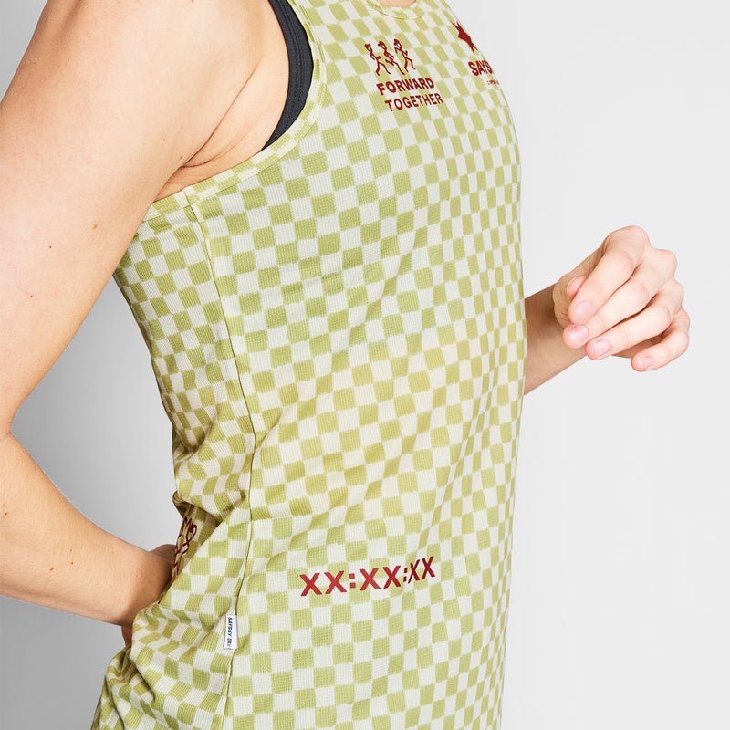 SAYSKY Checker Combat Singlet DÉBARDEUR 1034 - GREEN AOP